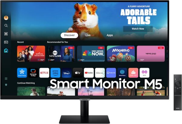 SAMSUNG 27-Inch M5 (M50D) Series FHD Smart Monitor with Streaming TV, Speakers, HDR10