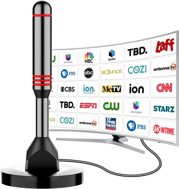 Digital TV Antenna for Smart TV Indoor,TV Antenna for Local Channels Free To Air