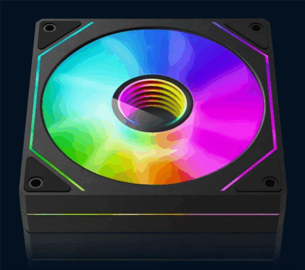 UNI FAN SL 120 120MM PWM Argb Case Fan REVERSE BLADE