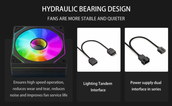 UNI FAN SL 120 120MM PWM Argb Case Fan REVERSE BLADE