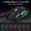 Gaming Mouse, Ergonomic RGB Gaming Mouse Wired with Adjustable DPI