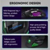 Gaming Mouse, Ergonomic RGB Gaming Mouse Wired with Adjustable DPI