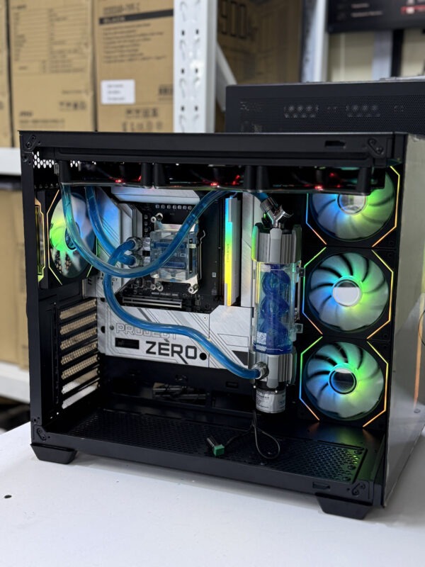 Gaming Pc Water Cooled, Amd ryzen 7 7800X3D,Msi Pro B650 Zero Project,64GB DDR5,1TB Nvme Ssd,Nvidia Geforce Rtx 5070 12Gb, Computer