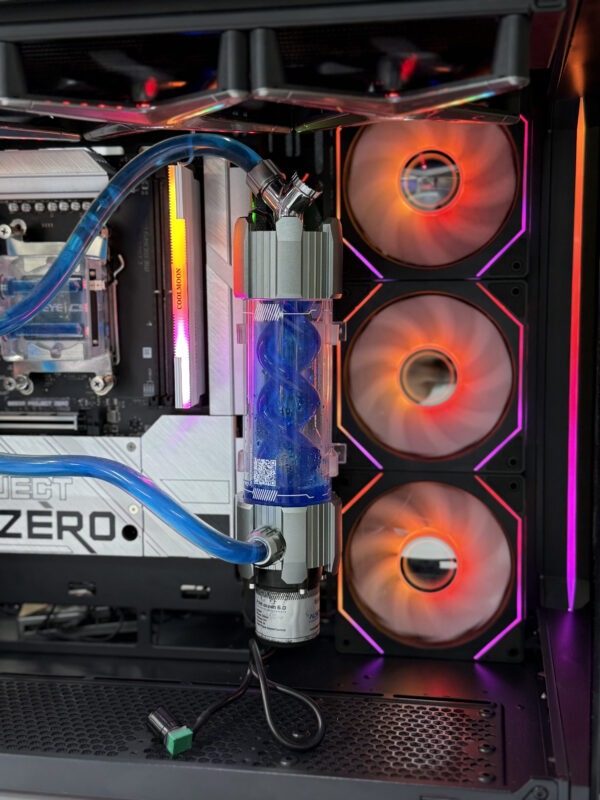 Gaming Pc Water Cooled, Amd ryzen 7 7800X3D,Msi Pro B650 Zero Project,64GB DDR5,1TB Nvme Ssd,Nvidia Geforce Rtx 5070 12Gb, Computer