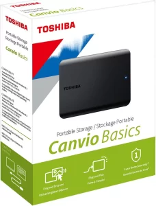 TOSHIBA 2TB Canvio Basics Portable Hard Drive USB 3.0 Model HDTB520XK3AA