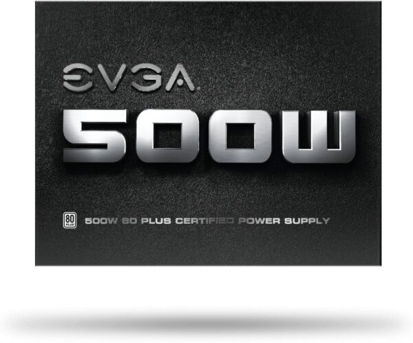 Evga 500 W1, 80 Plus 500Watts ATX Power Supply.