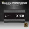 CORSAIR CX-M Series CX750M 750W 80 PLUS Bronze Semi-Modular Power Supply