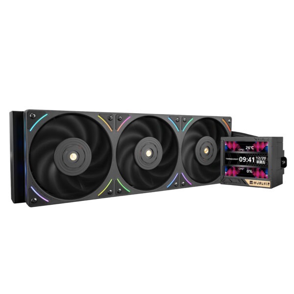 Thermalright Mjolnir Vision 360 ARGB Black Magnetic Detachable LCD Screen with 320 * 240 Resolution AIO CPU Water Cooler
