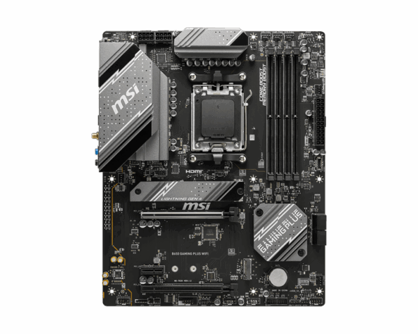 MSI B650 Gaming Plus WiFi Gaming Motherboard (AMD Ryzen 9000/8000/7000 Series Processors
