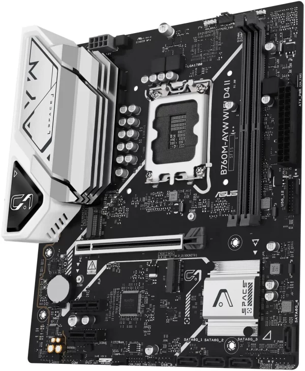 ASUS B760M-AYW WIFI D4 II LGA 1700 Intel B760 Micro ATX Gaming Motherboard