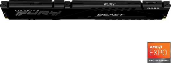 Kingston FURY Beast Black DDR5 32GB 5600MT/s CL40 DIMM Desktop Gaming Memory Single Module AMD Expo and Intel XMP - KF556C40BB2-32