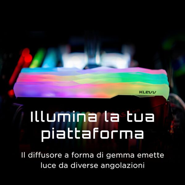 KLEVV CRAS X DDR4 RGB 16GB (2x 8GB) 3600MHz CL18 Gaming Memory RAM kit XMP 2.0 High Performance Overclocking
