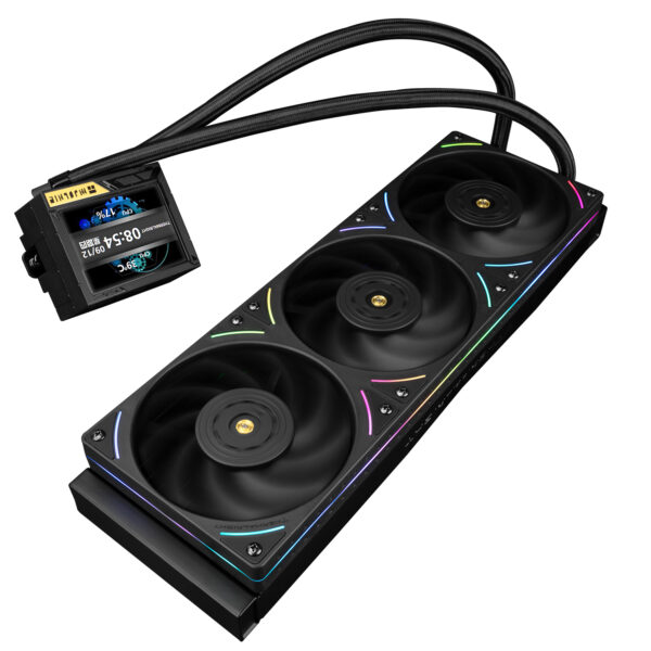 Thermalright Mjolnir Vision 360 ARGB Black Magnetic Detachable LCD Screen with 320 * 240 Resolution AIO CPU Water Cooler
