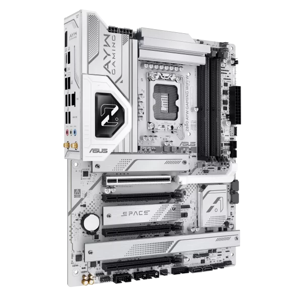 ASUS Z890 AYW Gaming WiFi W Intel Core Ultra LGA 1851 ATX White Motherboard