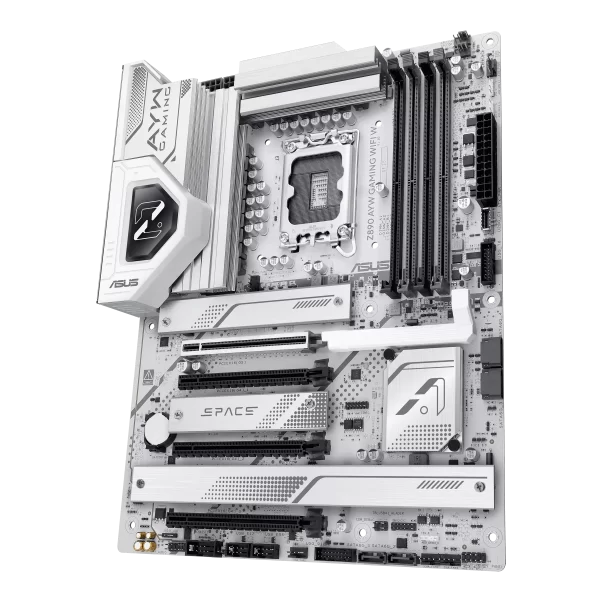 ASUS Z890 AYW Gaming WiFi W Intel Core Ultra LGA 1851 ATX White Motherboard