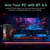 AC1200 PCIe WiFi Card for Gaming Desktop PC Bluetooth Dual Band Wireless Network Card For Gaming and Streaming