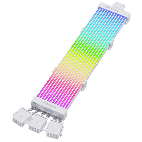SNOWMAN STRIMER ARGB Graphics Card PCI-E 5.0 12+4 Pin Wide Extension Cable.