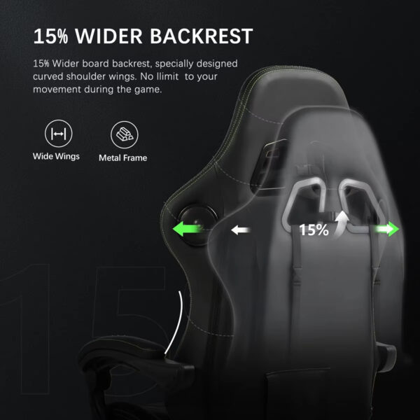 Razer Ergonomic Gaming Chair Black/Green.