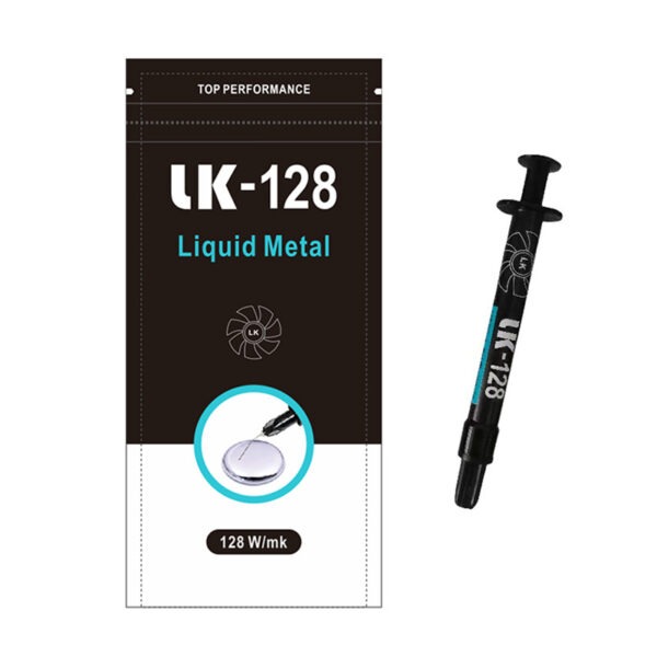 LK-128 Liquid Metal Thermal Paste for CPU GPU PS5 XBOX Graphics Card Cpu Laptop Heat Dissipation Liquid Metal Thermal Paste 128w/mk