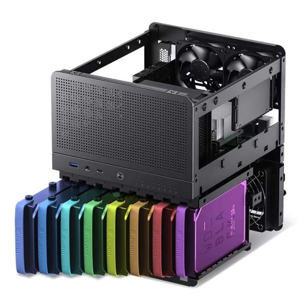 JONSBO N3 Mini-ITX NAS PC Chassis, ITX Computer Case, 8HHD+1-SSDD