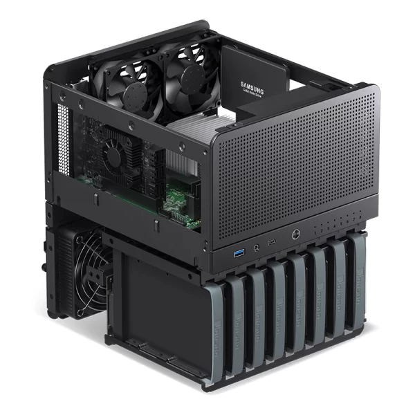 JONSBO N3 Mini-ITX NAS PC Chassis, ITX Computer Case, 8HHD+1-SSDD