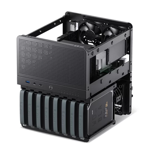 JONSBO N3 Mini-ITX NAS PC Chassis, ITX Computer Case, 8HHD+1-SSDD