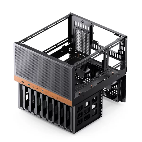 JONSBO N6 NAS Case, Micro ATX PC Case,9HDD/SSD Drive Bay Hot Swap