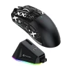 ATTACK SHARK X11 Lightweight Wireless Gaming Mouse with RGB Charging Dock,Tri-Mode-2.4G/USB-C Wired/BT,22K DPI for PC/Mac