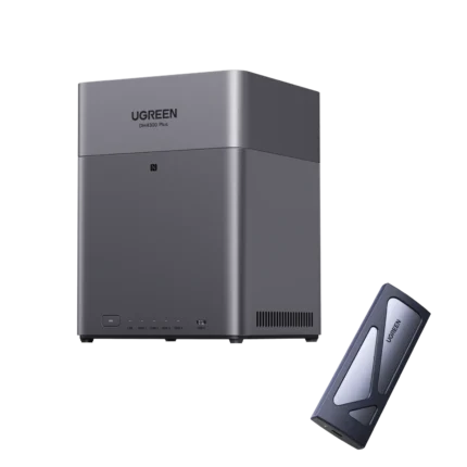 UGREEN NAS DH4300 Plus 4-Bay Desktop NASync, Support Capacity 120TB, Remote Access, AI Photo Album, Beginner Friendly System, 8GB LPDDR4X RAM, 2.5GbE, 4K HDMI, Network Attached Storage(Diskless)