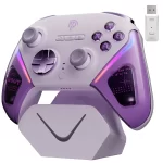 EasySMX D10 Wireless Game Controller TMR Anti-Drift Joysticks, Dual-Mode Triggers, 1000Hz Polling, Mechanical Buttons, RGB – Bluetooth Gamepad for PC/Switch/Switch2/iOS/Android with Charging Dock