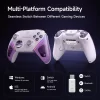 EasySMX D10 Wireless Game Controller TMR Anti-Drift Joysticks, Dual-Mode Triggers, 1000Hz Polling, Mechanical Buttons, RGB – Bluetooth Gamepad for PC/Switch/Switch2/iOS/Android with Charging Dock