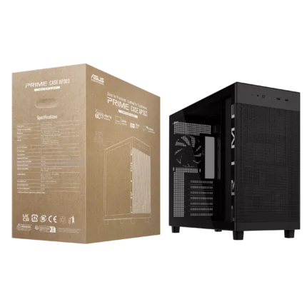 ASUS Prime AP303 Tempered Glass Compact ATX Gaming Case