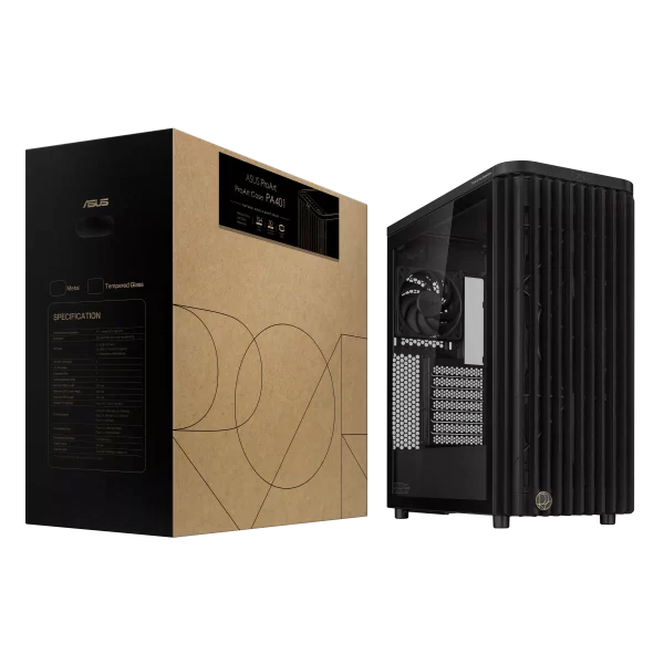 ASUS ProArt PA401 Wood Edition Tempered Glass ATX Mid-Tower Computer Case