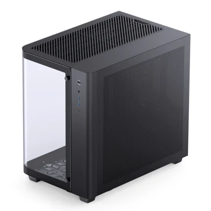 JONSBO TK-3 One-Piece Curved Glass ATX Mid Tower Gaming Pc Case Black