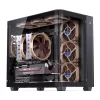 JONSBO TK-3 One-Piece Curved Glass ATX Mid Tower Gaming Pc Case Black