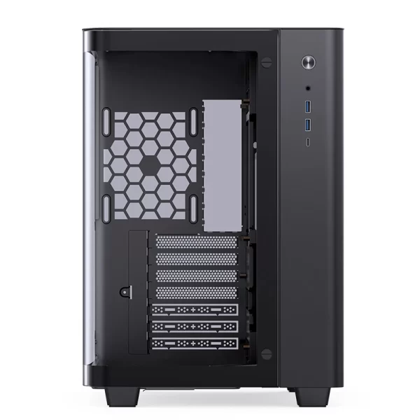 JONSBO TK-3 One-Piece Curved Glass ATX Mid Tower Gaming Pc Case Black