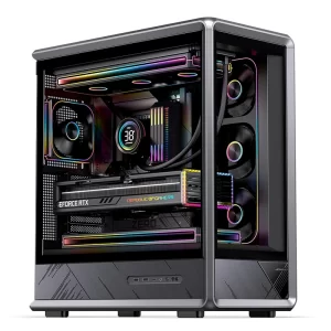 JONSBO D401 ATX Gaming PC Case Seaview Black.