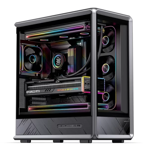 JONSBO D401 ATX Gaming PC Case Seaview Black.