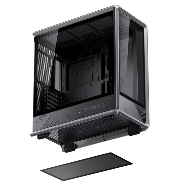 JONSBO D401 ATX Gaming PC Case Seaview Black.