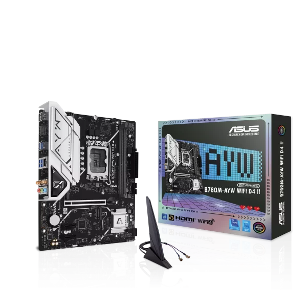ASUS B760M-AYW WIFI D4 II Lga 1700 Micro-Atx motherboard