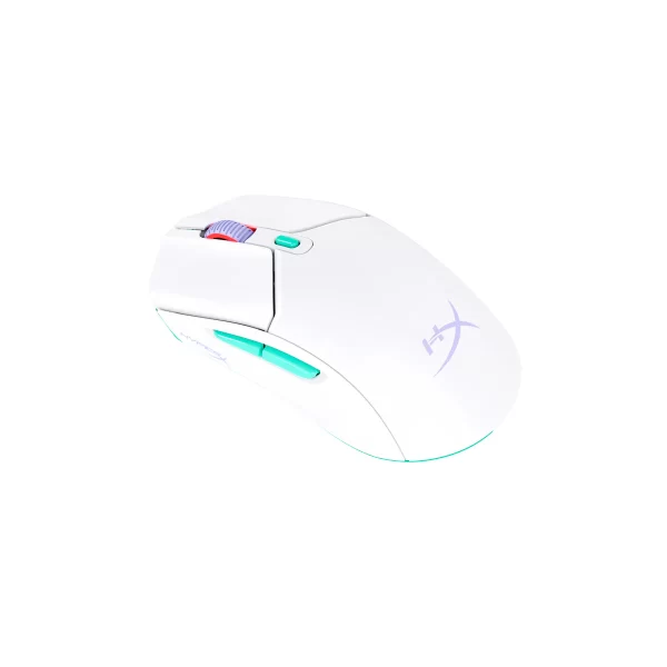 HyperX Pulsefire Haste 2 Core Wls Wireless Gaming Mouse (Wht/Grn/Pur)