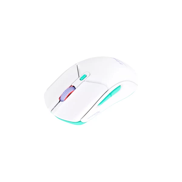 HyperX Pulsefire Haste 2 Core Wls Wireless Gaming Mouse (Wht/Grn/Pur)