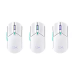 HyperX Pulsefire Haste 2 Core Wls Wireless Gaming Mouse (Wht/Grn/Pur)