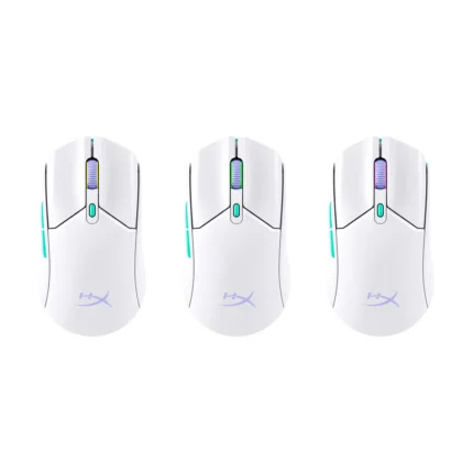 HyperX Pulsefire Haste 2 Core Wls Wireless Gaming Mouse (Wht/Grn/Pur)