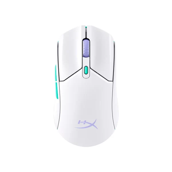 HyperX Pulsefire Haste 2 Core Wls Wireless Gaming Mouse (Wht/Grn/Pur)
