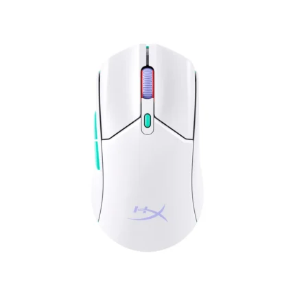 HyperX Pulsefire Haste 2 Core Wls Wireless Gaming Mouse (Wht/Grn/Pur)
