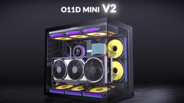 Lian Li O11 DYNAMIC MINI V2 Tempered Glass ATX Mid-Tower Computer Case.