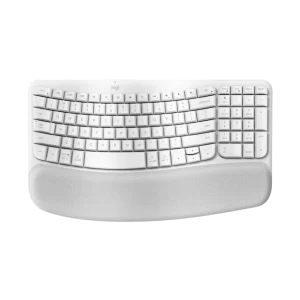 Logitech Wave Keys Wireless Ergonomic Keyboard (Off-White)