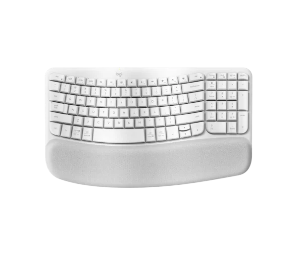 Logitech Wave Keys Wireless Ergonomic Keyboard (Off-White)