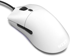 NZXT Lift MS-1WRAY-WM Lightweight Ambidextrous Optical Gaming Mouse White/Yellow